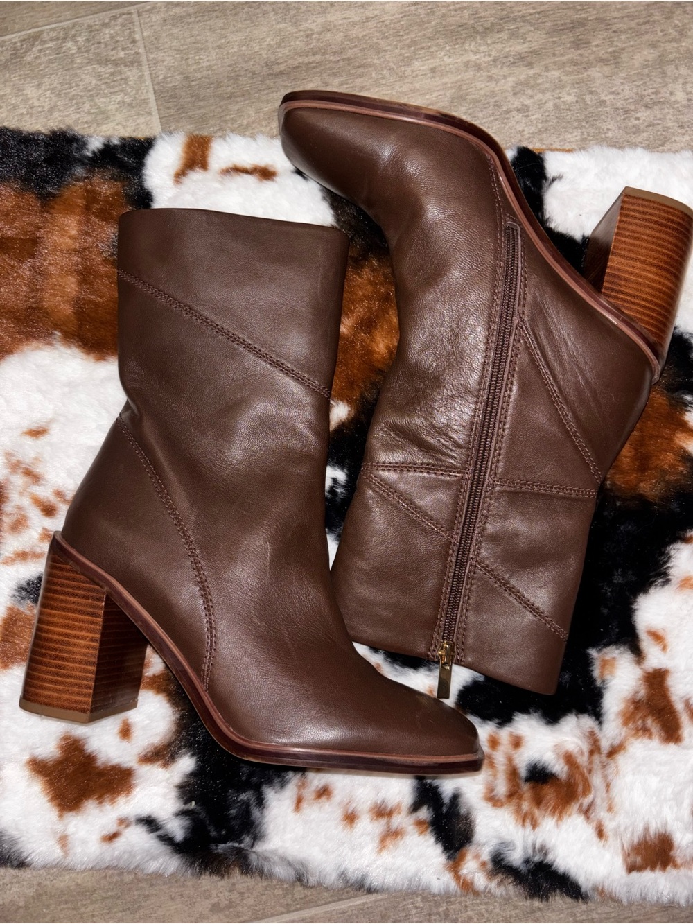 Franco Sarto Stevie Side Zip Ankle Boots - Picture 2 of 11